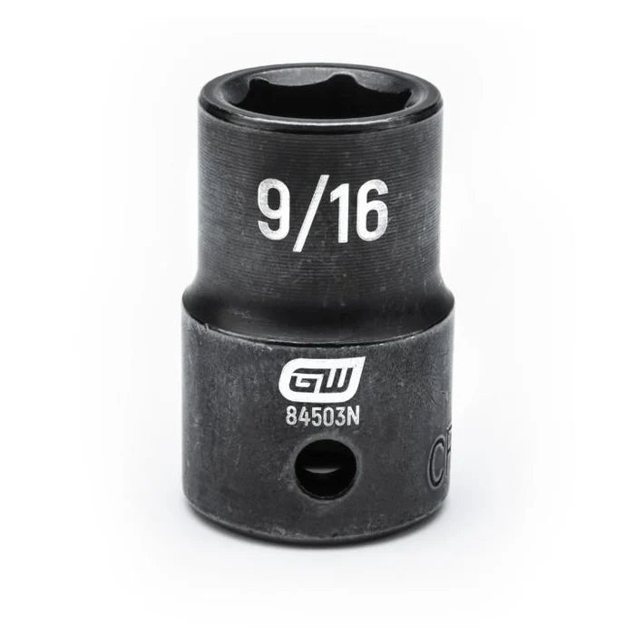 Gearwrench 84503N - 1/2" Drive 9/16" 6 Point Standard Depth Impact Socket