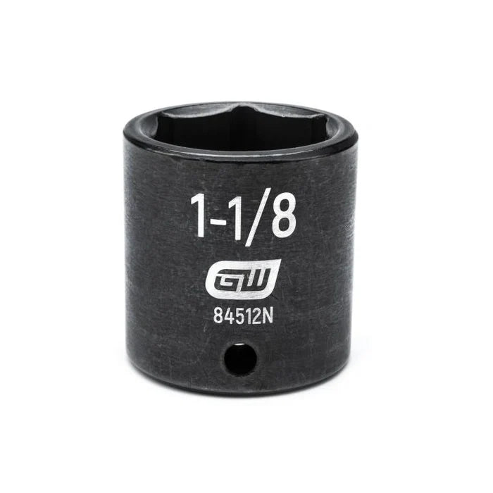Gearwrench 84512N - 1/2" Drive 1-1/8" 6 Point Standard Depth Impact Socket