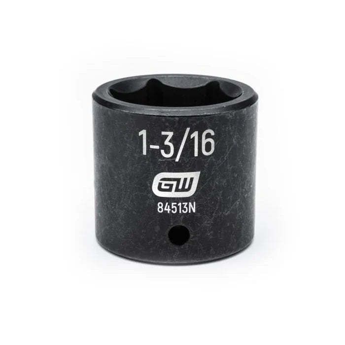 Gearwrench 84513N - 1/2" Drive 1-3/16" 6 Point Standard Depth Impact Socket