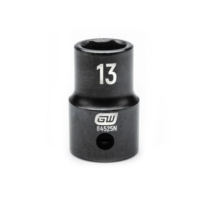 Gearwrench 84525N - 1/2" Drive 13MM 6 Point Standard Depth Impact Socket
