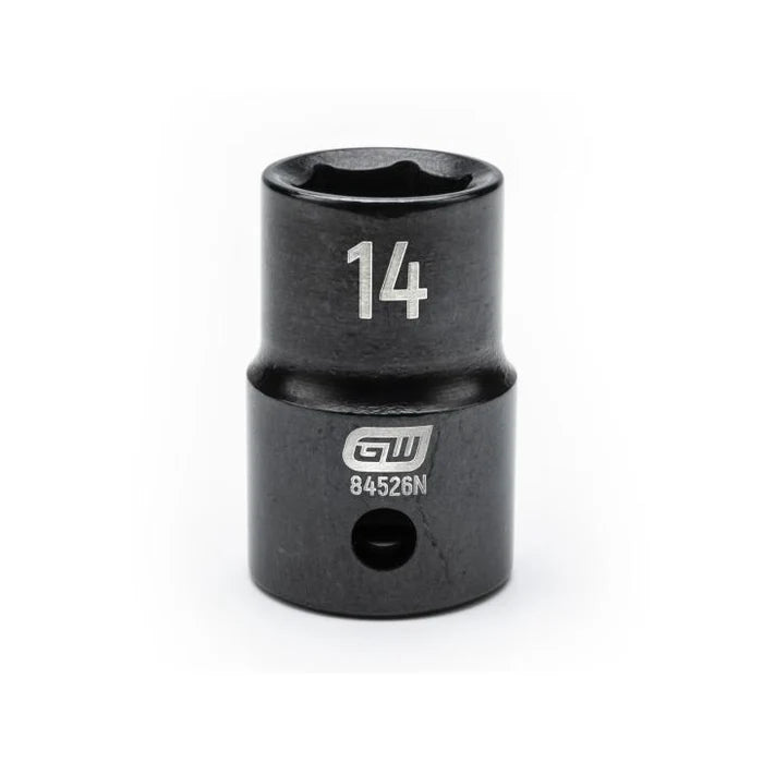Gearwrench 84526N - 1/2" Drive 14MM 6 Point Standard Depth Impact Socket