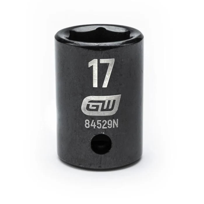 Gearwrench 84529N - 1/2" Drive 17MM 6 Point Standard Depth Impact Socket