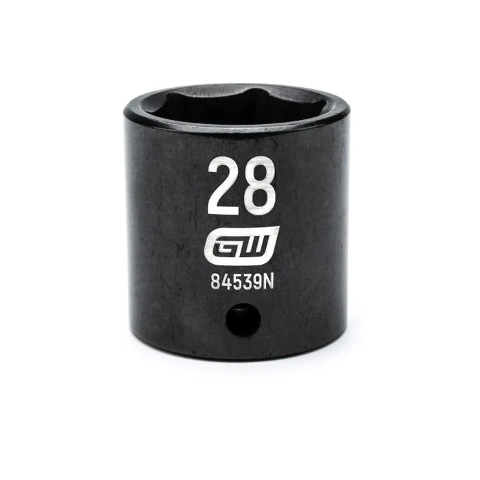 Gearwrench 84539N - 1/2" Drive 28MM 6 Point Standard Depth Impact Socket