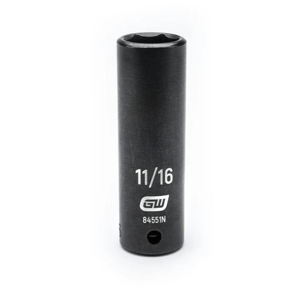 Gearwrench 84551N - 1/2" Drive 11/16" 6 Point Deep Well Impact Socket