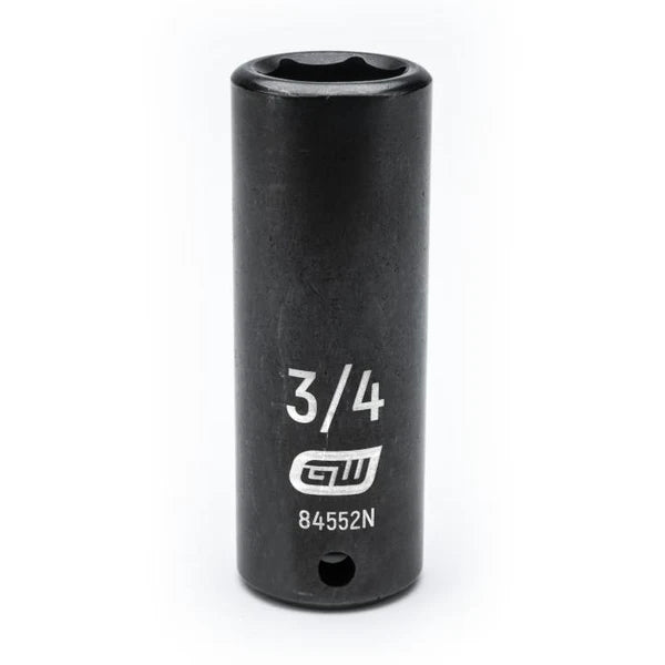 Gearwrench 84552N - 1/2" Drive 3/4" 6 Point Deep Well Impact Socket