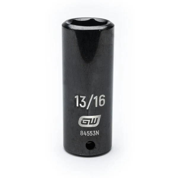 Gearwrench 84553N - 1/2" Drive 13/16" 6 Point Deep Well Impact Socket