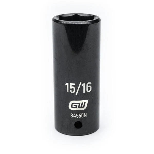 Gearwrench 84555N - 1/2" Drive 15/16" 6 Point Deep Well Impact Socket