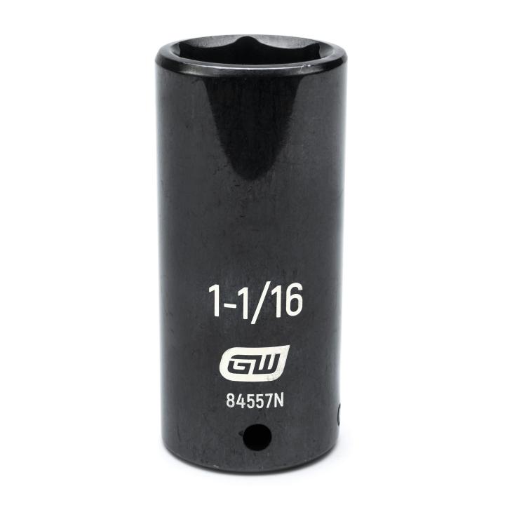 Gearwrench 1/2" Drive 6 Point Deep Well Impact Sockets, Metric/SAE