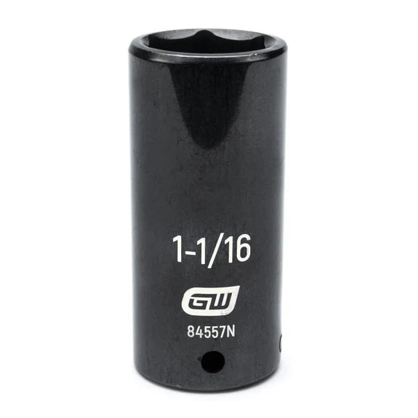 Gearwrench 84557N - 1/2" Drive 1-1/16" 6 Point Deep Well Impact Socket
