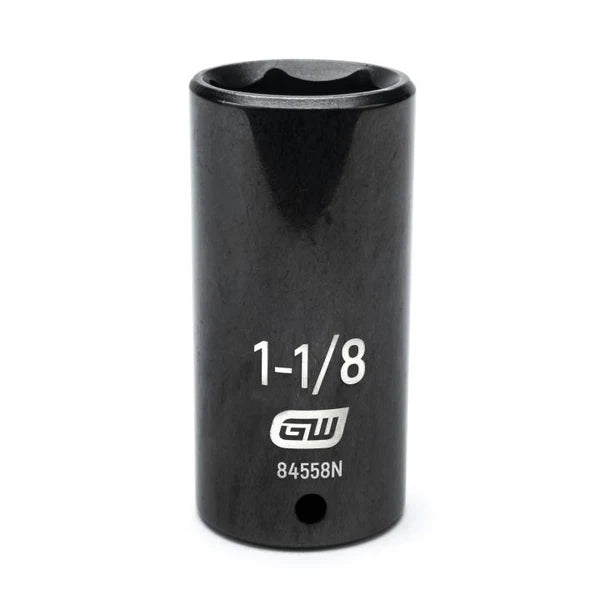 Gearwrench 84558N - 1/2" Drive 1-1/8" 6 Point Deep Well Impact Socket