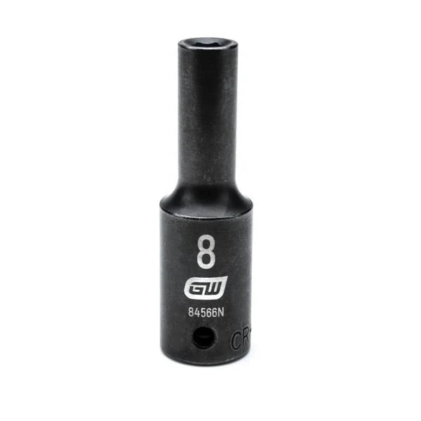 Gearwrench 84566N - 1/2" Drive 8MM 6 Point Deep Well Impact Socket