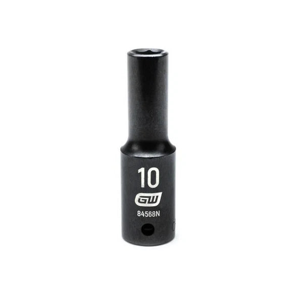 Gearwrench 84568N - 1/2" Drive 10MM 6 Point Deep Well Impact Socket