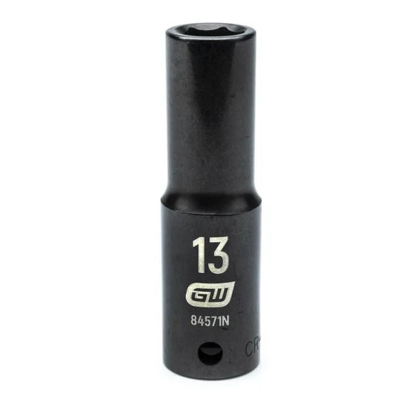 Gearwrench 84571N - 1/2" Drive 13MM 6 Point Deep Well Impact Socket