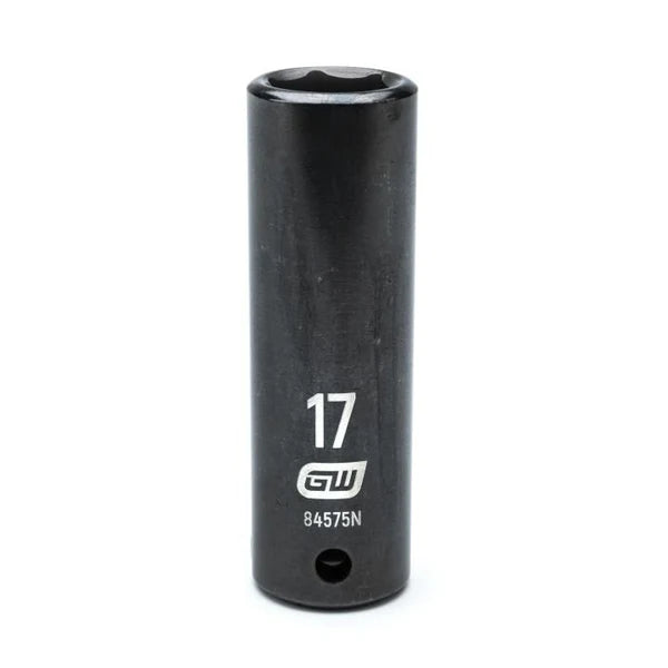 Gearwrench 84575N - 1/2" Drive 17MM 6 Point Deep Well Impact Socket