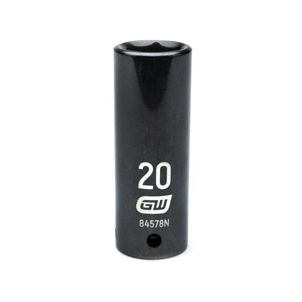 Gearwrench 84578N - 1/2" Drive 20MM 6 Point Deep Well Impact Socket