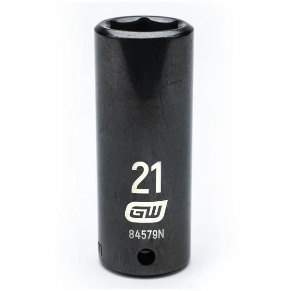 Gearwrench 84579N - 1/2" Drive 21MM 6 Point Deep Well Impact Socket