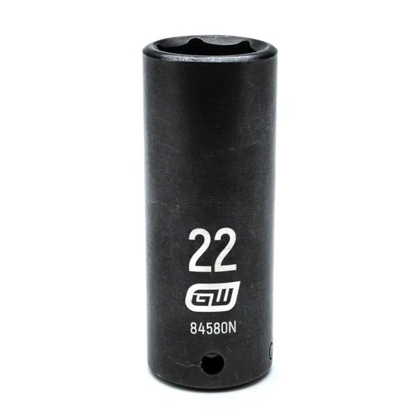 Gearwrench 84580N - 1/2" Drive 22MM 6 Point Deep Well Impact Socket