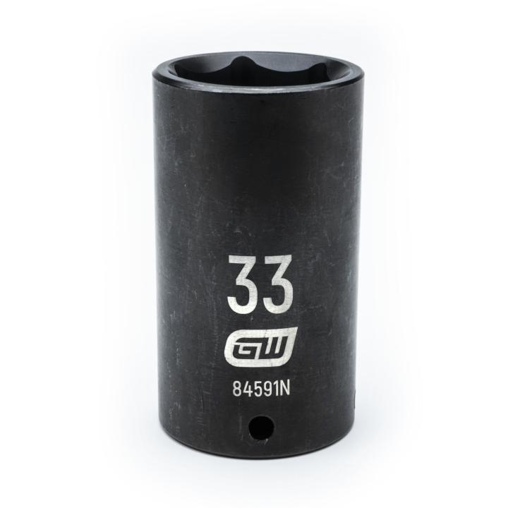 Gearwrench 84591N - 1/2" Drive 6 Point Deep Impact Metric Socket 33mm