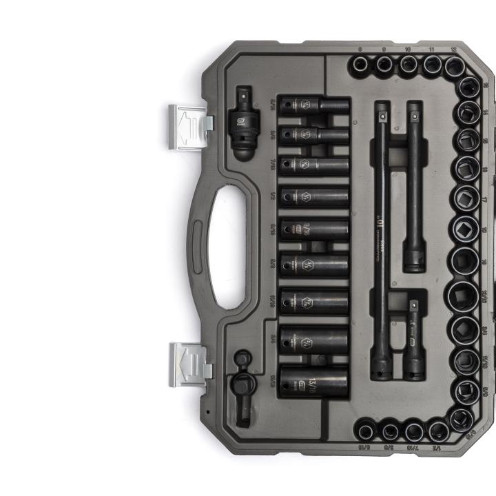 Gearwrench 86533 - 49 Piece 3/8" Drive 6 Point Standard and Deep Impact SAE/Metric Socket Set