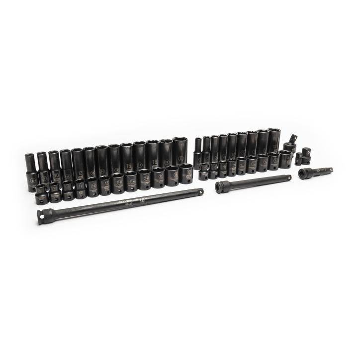 Gearwrench 86533 - 49 Piece 3/8" Drive 6 Point Standard and Deep Impact SAE/Metric Socket Set