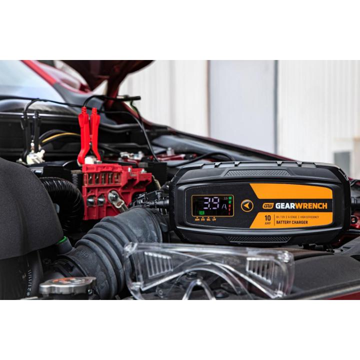 Gearwrench GWBC100 - 10A 6V/12V Battery Charger and Maintainer