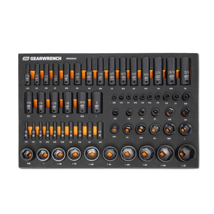 Gearwrench MEGAMOD247 - 247 Piece MEGAMOD Mechanics Tool Set in Modular Foam Trays with Storage Unit