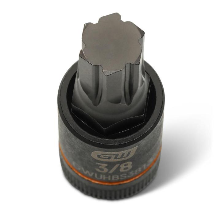 Gearwrench GWUHBSS6 - 6 Piece 3/8" Drive SAE Impact Bi-directional Hex Bit Socket Set