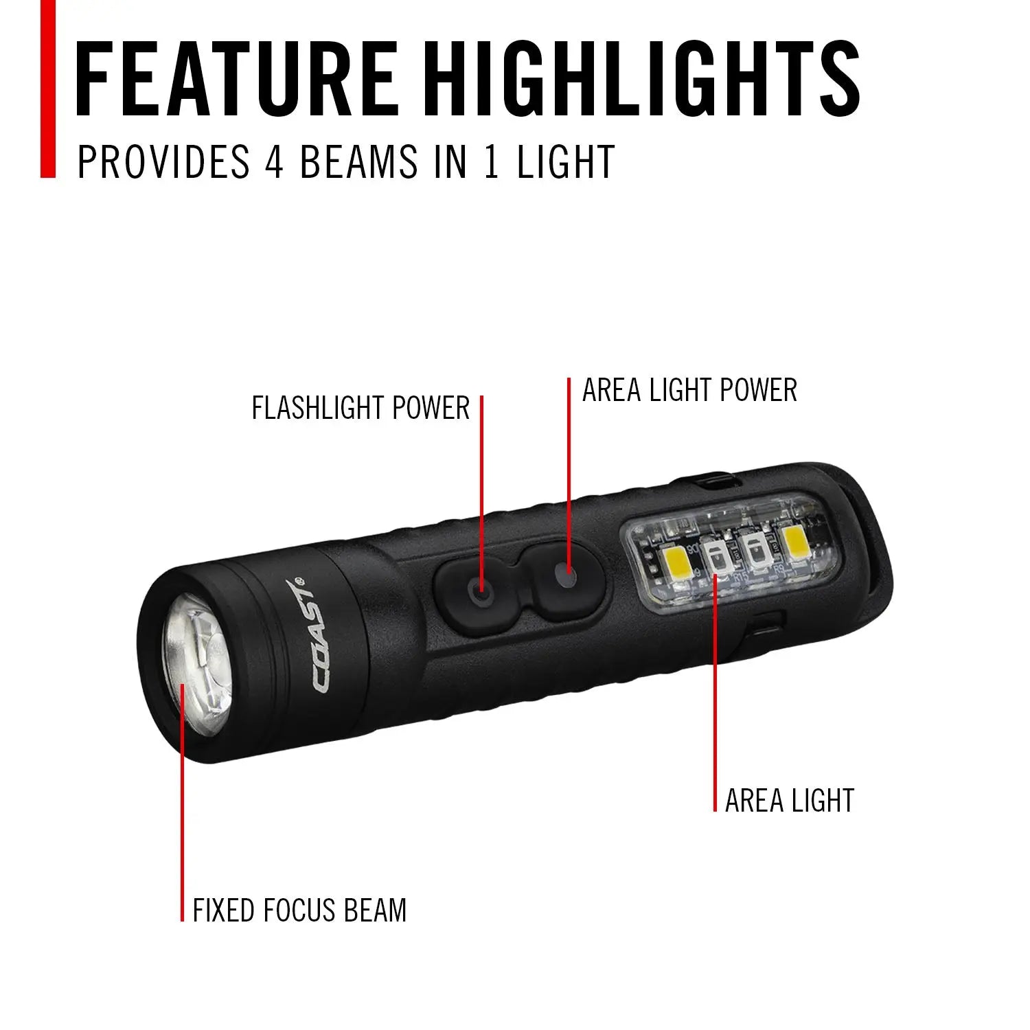 Coast 31126 - KL30R 500Lumen Flashlight