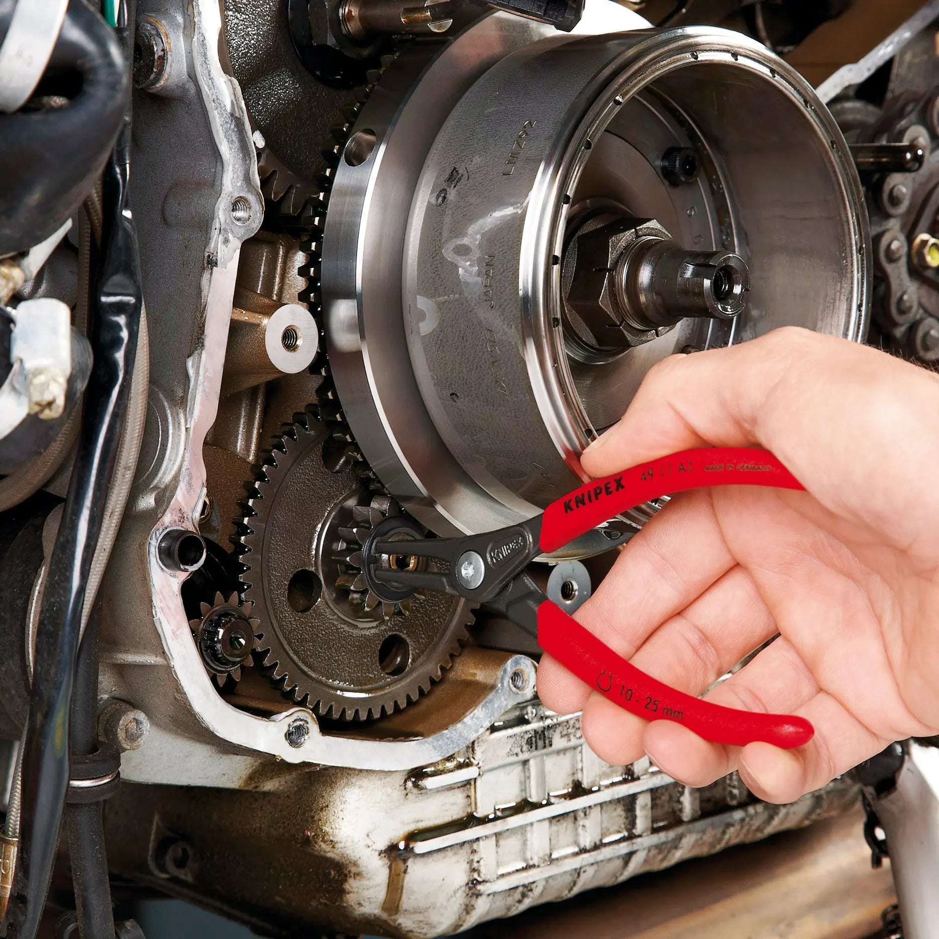 KNIPEX 4911A1 - 5 1/2" External Precision Snap Ring Pliers KNIPEX