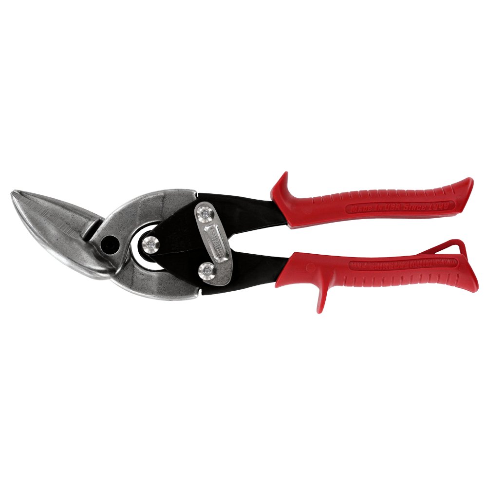 Midwest MWT-6510L - Left Cut Red Offset Aviation Snip - Wise Line Tools