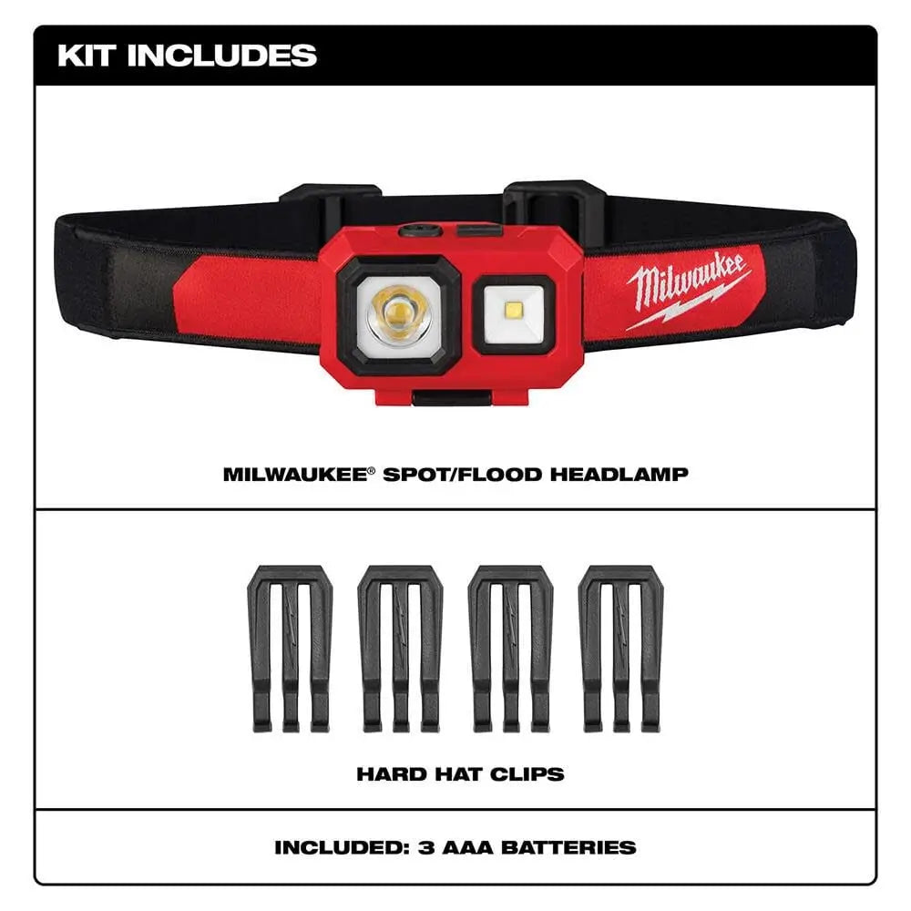 Milwaukee 2104 - Spot/Flood  Headlamp - Wise Line Tools