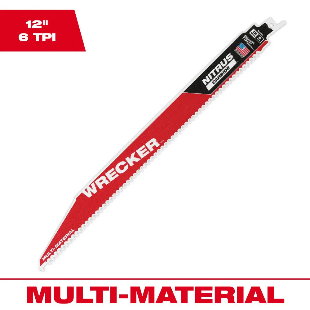 Milwaukee 48-00-5273 - 12" The WRECKER™ with NITRUS CARBIDE™ 1PK - Wise Line Tools