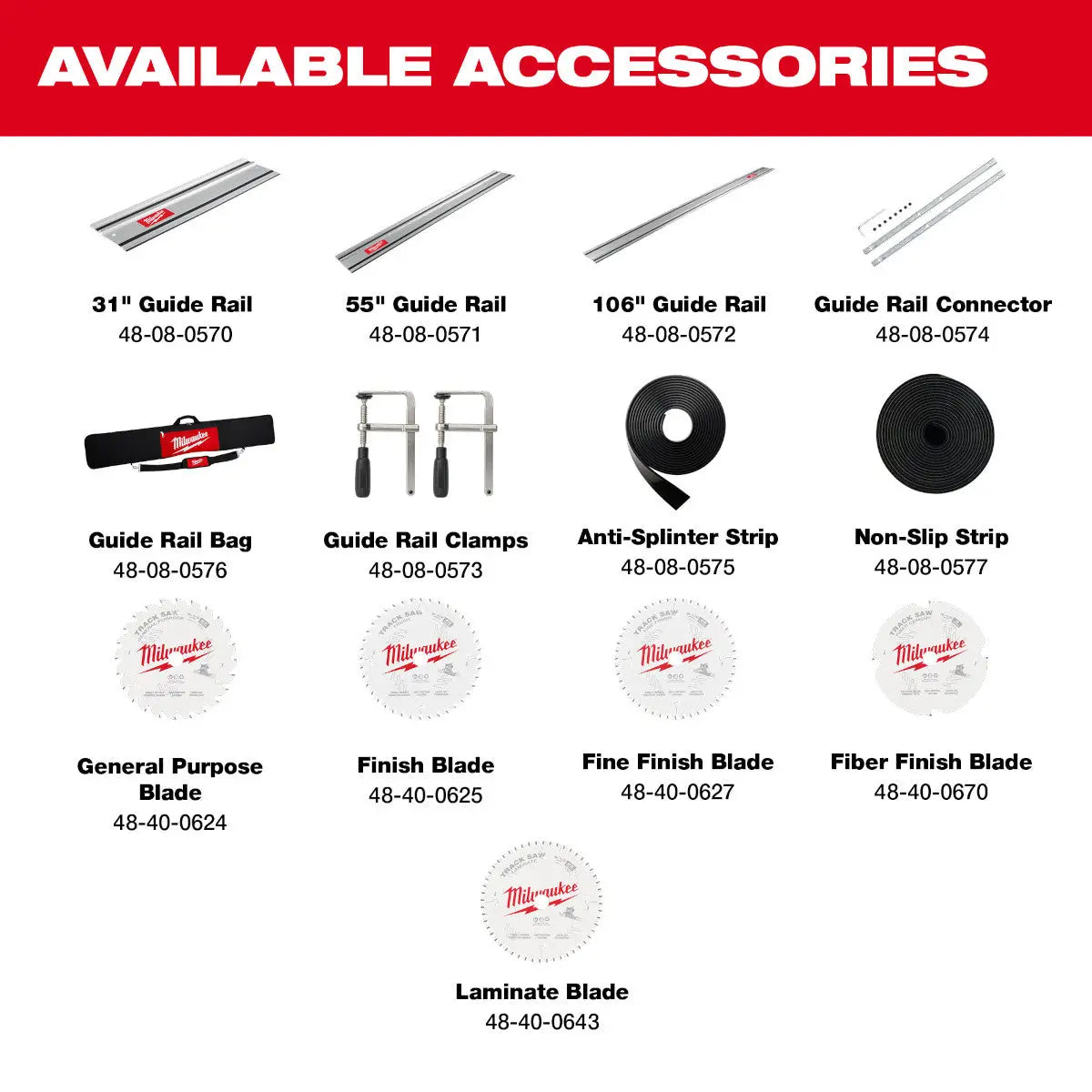 Milwaukee 48-08-0574 - Guide Rail Connector - Wise Line Tools