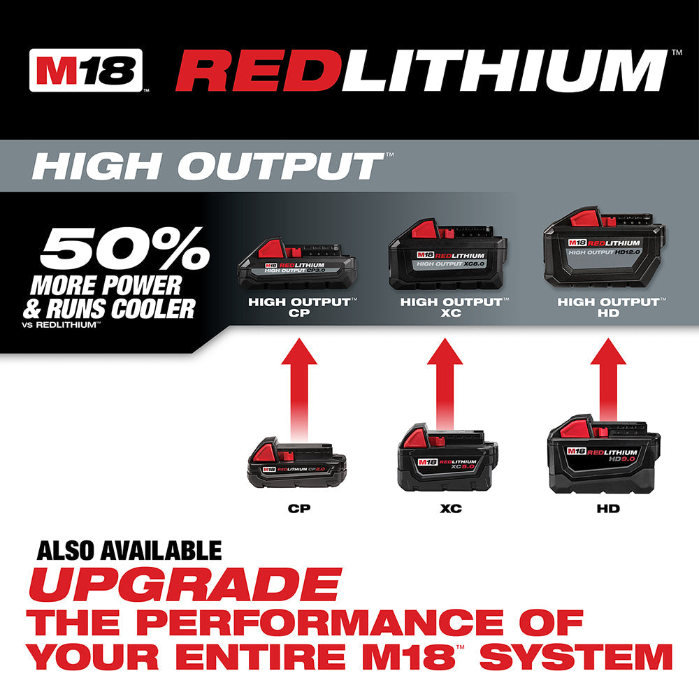 Milwaukee 48-11-1852 - M18™ REDLITHIUM™ XC 5.0Ah Extended Capacity Battery Pack (2 Piece) - Wise Line Tools