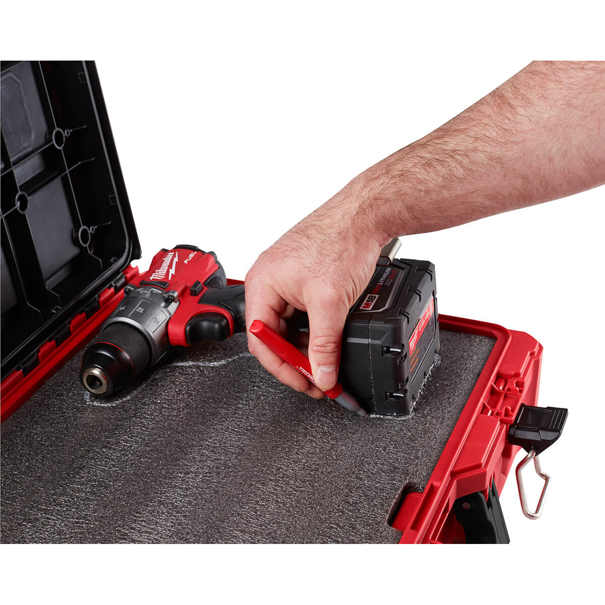 Milwaukee 48-22-8450 - PACKOUT™ Tool Case with Foam Insert - Wise Line Tools