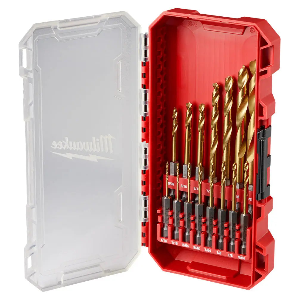 Milwaukee 48-89-4670 - SHOCKWAVE Impact Duty™ RED HELIX™ Titanium Drill Bit Set - 15PC - Wise Line Tools