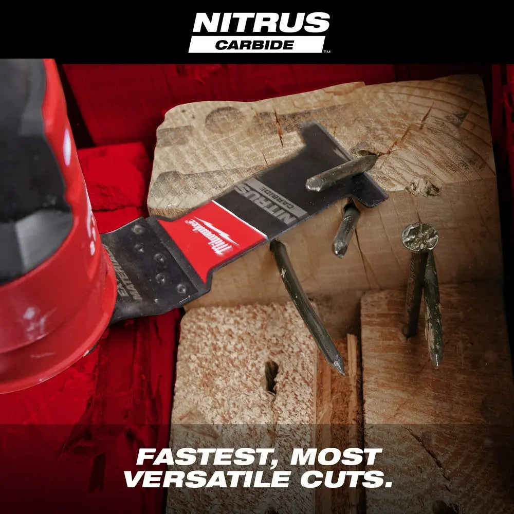 Milwaukee 49-25-1561 - NITRUS CARBIDE™ Extreme Metal Universal Fit OPEN-LOK™ Multi-Tool Blade 1PK - Wise Line Tools