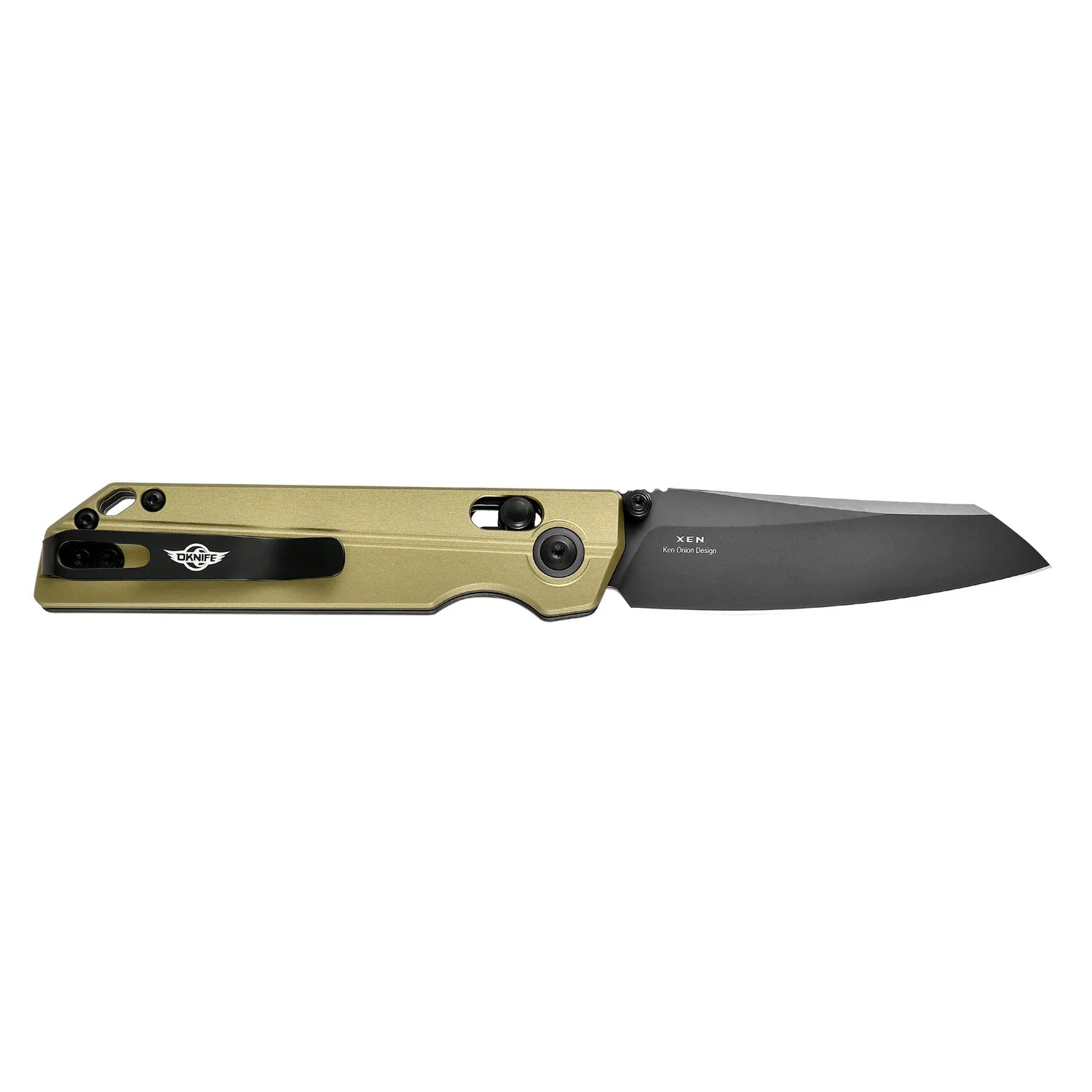 OKNIFE XEN OAL Olive Green Rail Lock Folding Pocket Knife