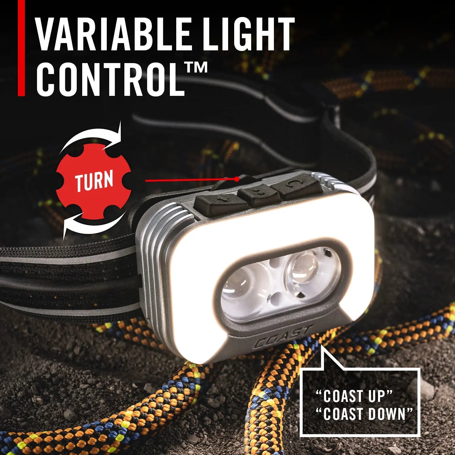 Coast 31108 - RL35R 1,100 Lumen Voice Activated Headlamp