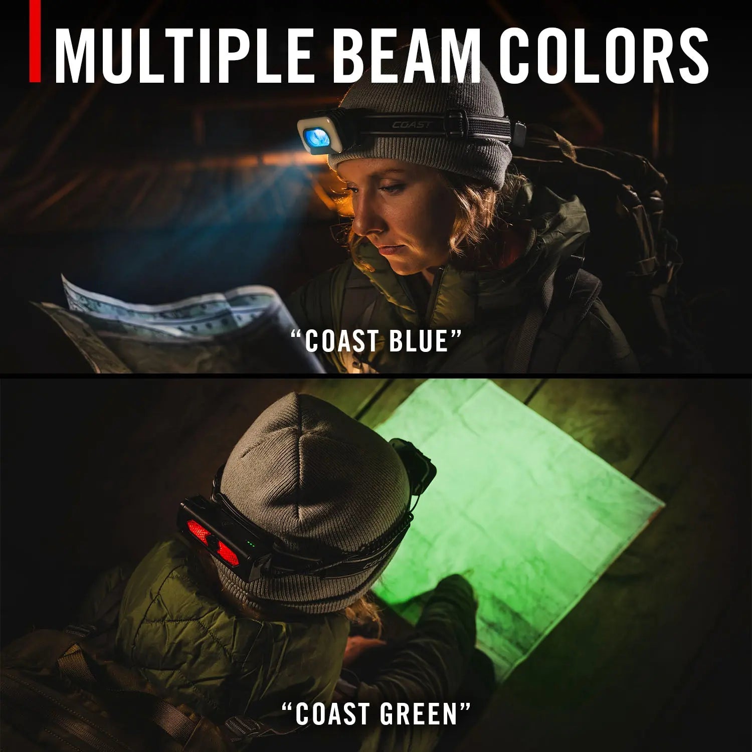 Coast 31108 - RL35R 1,100 Lumen Voice Activated Headlamp