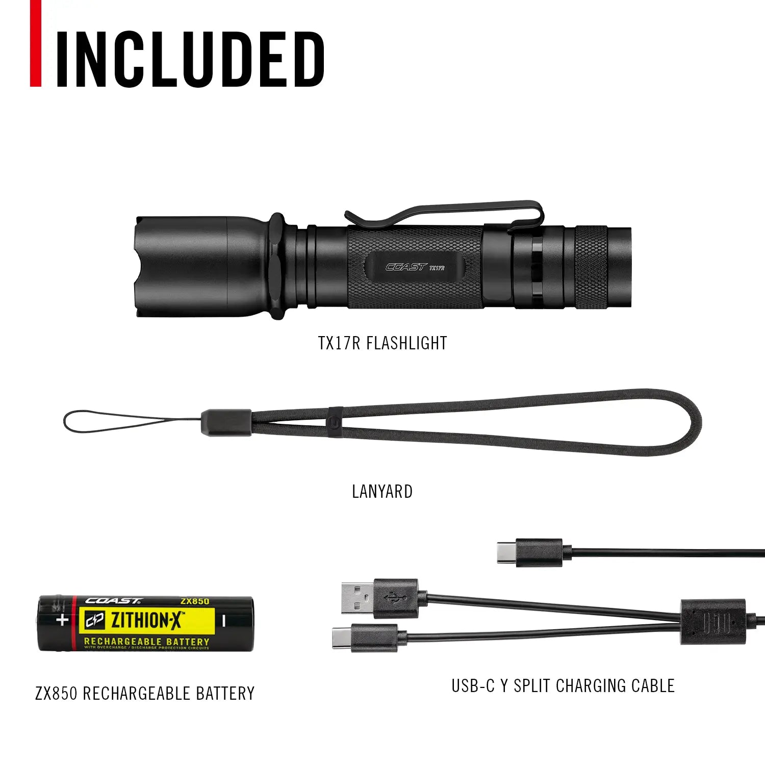 Coast 30778 - TX17R 1,250 Lumen Flashlight