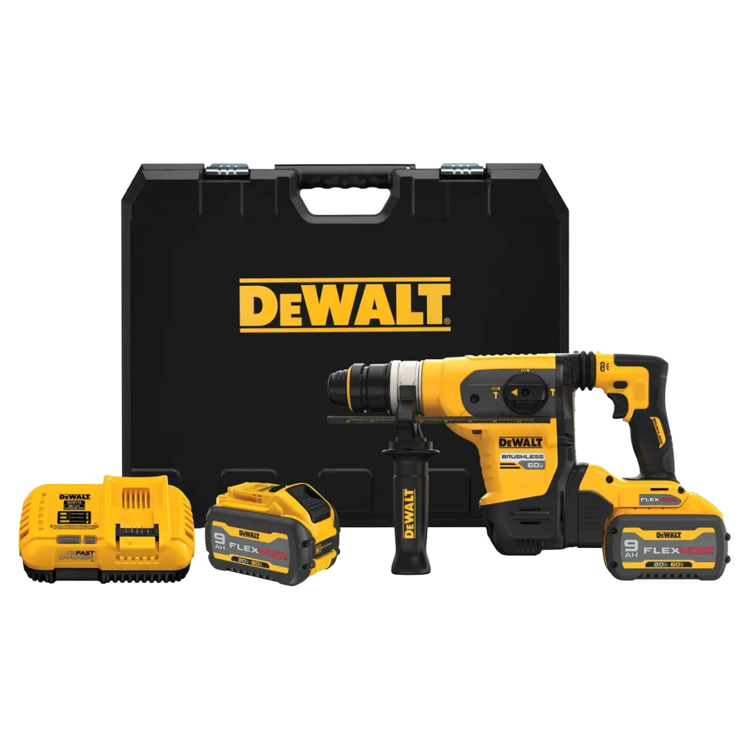 DEWALT DCH416X2 - FLEXVOLT 60V MAX* 1-1/4-in. (32mm) Brushless Cordless SDS PLUS Rotary Hammer Kit