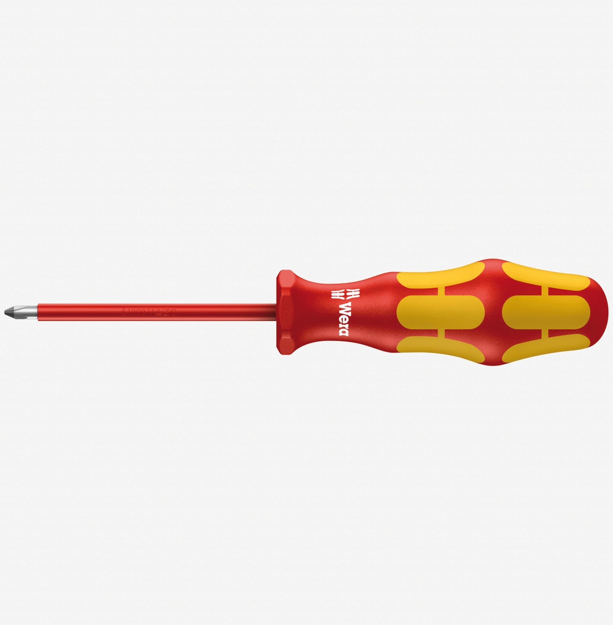 Wera 006152 PH #1 x 80mm VDE Insulated Phillips Screwdriver - Wise Line Tools
