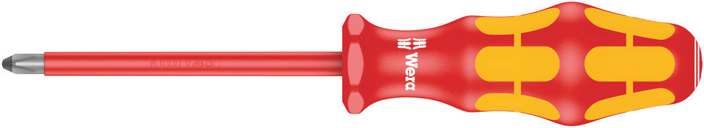 Wera 006154 - PH #2 x 100mm VDE Insulated Phillips Screwdriver - Wise Line Tools