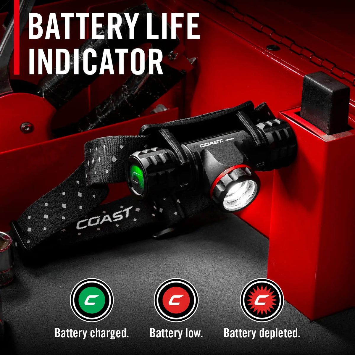 Coast XPH30R - 1,500 Lumen Rechargeable Headlamp