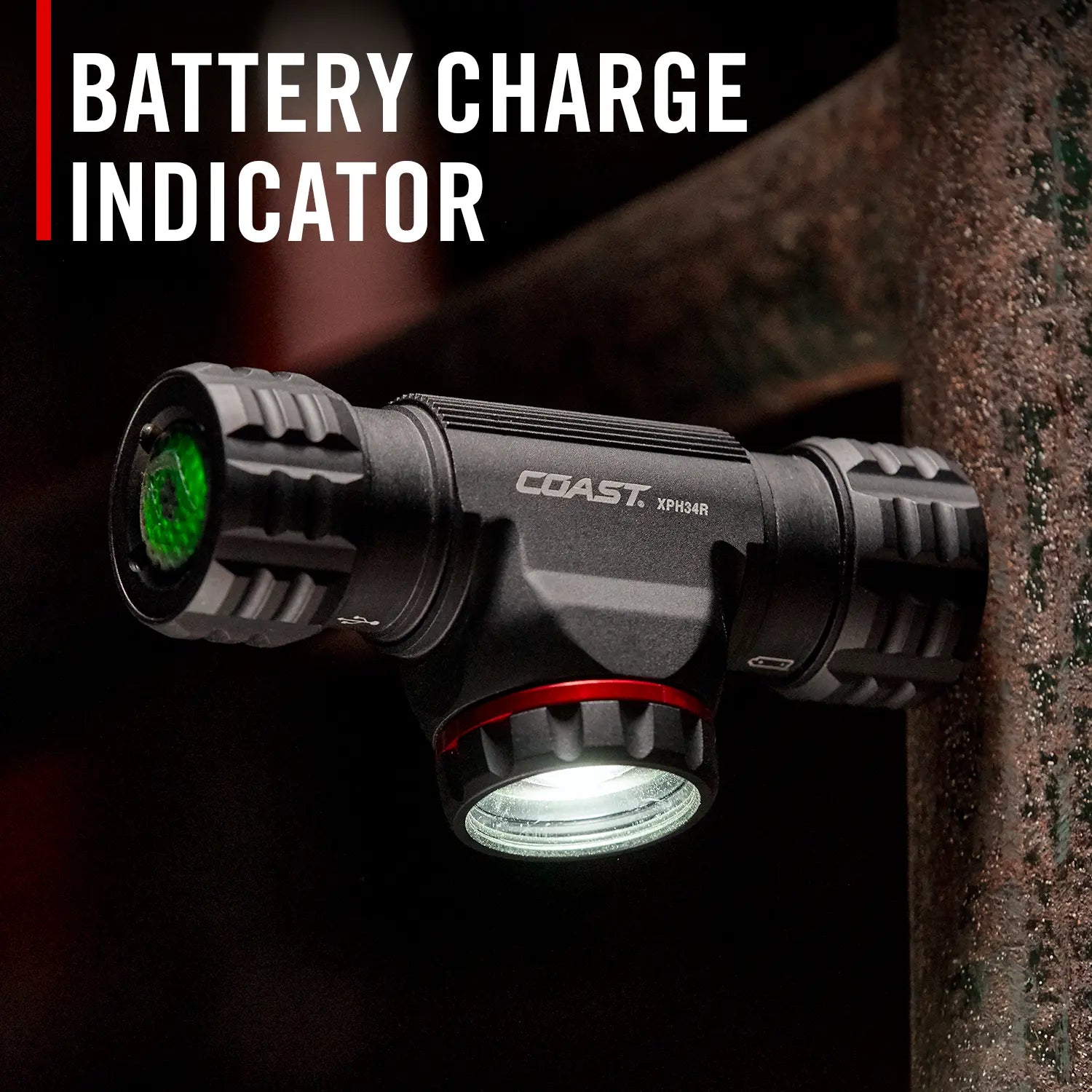 Coast XPH34R - Rechargeable Dual-Power Headlamp 2700 Lumen