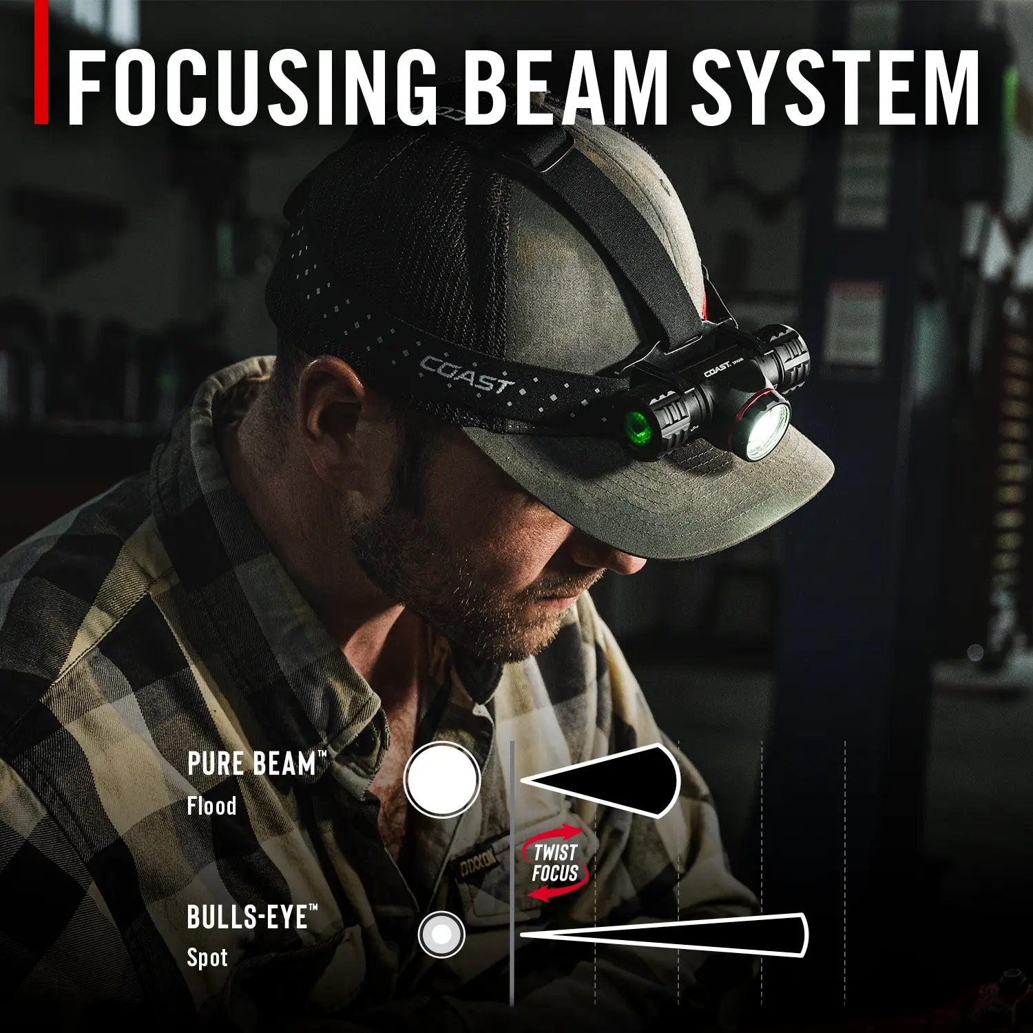 Coast XPH34R - Rechargeable Dual-Power Headlamp 2700 Lumen
