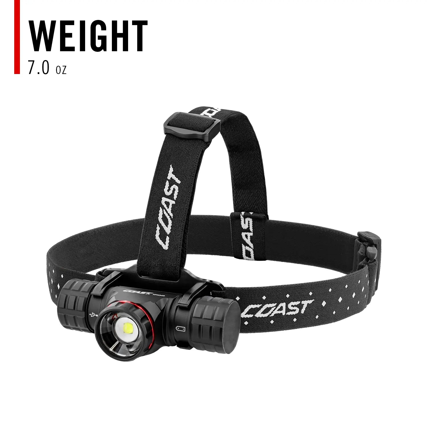 Coast XPH34R - Rechargeable Dual-Power Headlamp 2700 Lumen