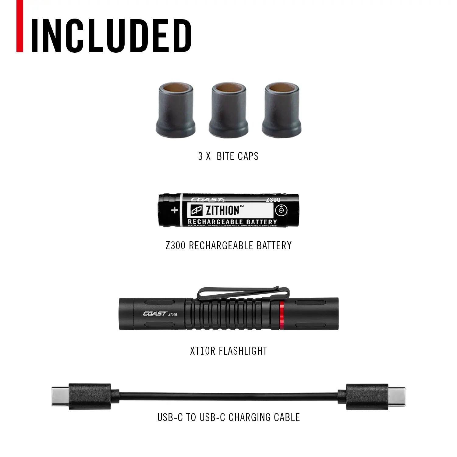 Coast XT10R - 280 Lumen Rechargeable Pen Light