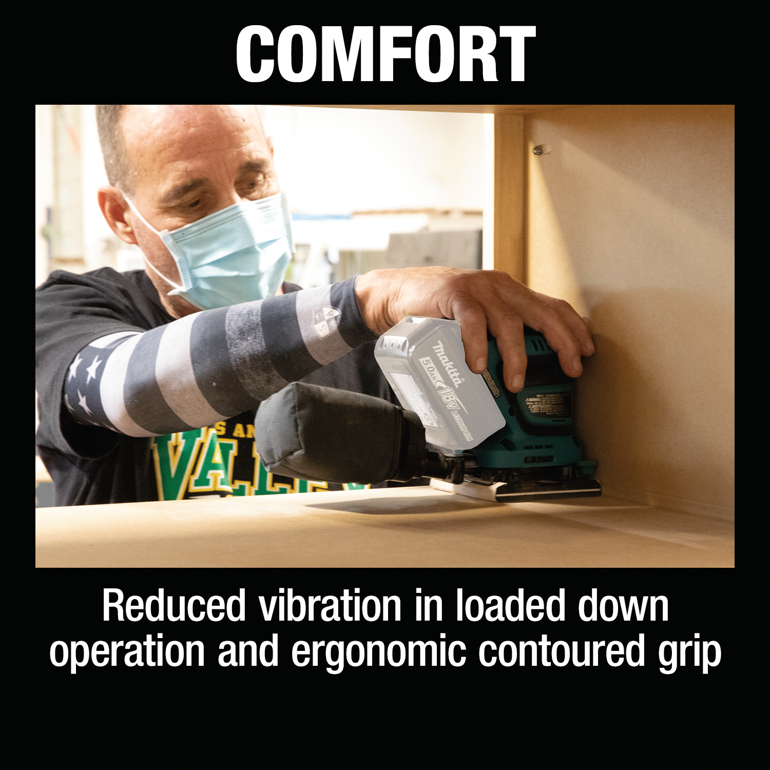 Makita XOB02Z - 18V LXT® Lithium‑Ion Cordless 1/4 Sheet Finishing Sander